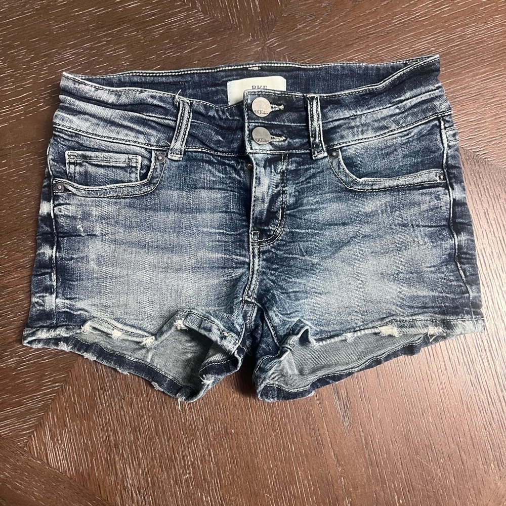 BKE Blue Jean Shorts Distressed Cut-Off Style Stella Size 25